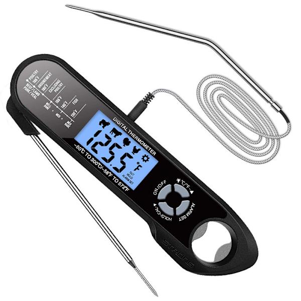 Kjøkkentermometer, Grilltermometer, Øyeblikkelig Avlesning Matlaging T