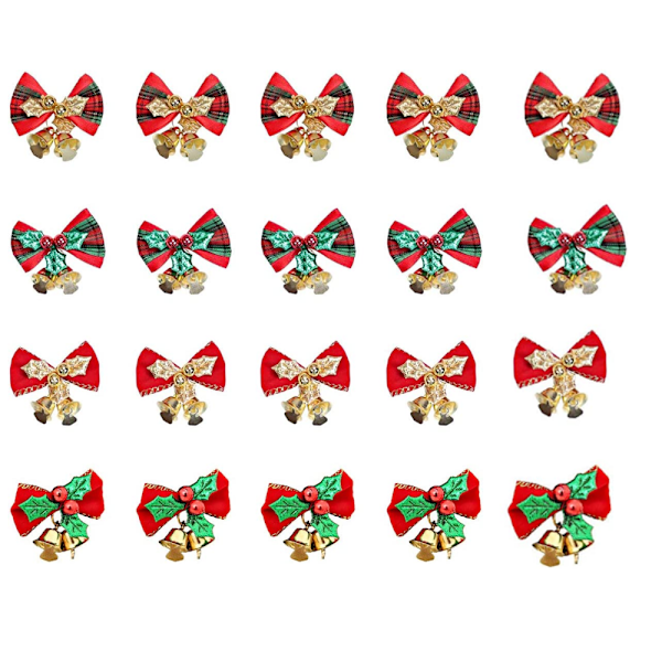 20 stycken Mini-rosetter Julgransdekoration Julgåvor D