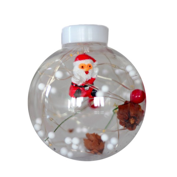 LED Kreativ Jultomte Presentönskekula Gardinlampa Jul