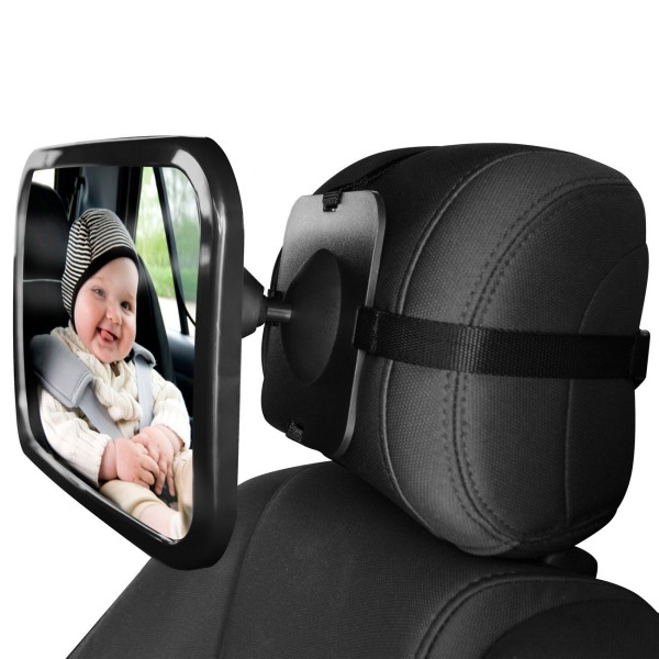 Baby Car Mirror, Roterande Baby Backspegel Baby Monitor för R