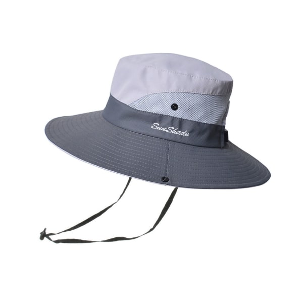 Solhatt Dam Herr 3” Bred brätte UPF 50+ Fishing Beach Bucket Hats