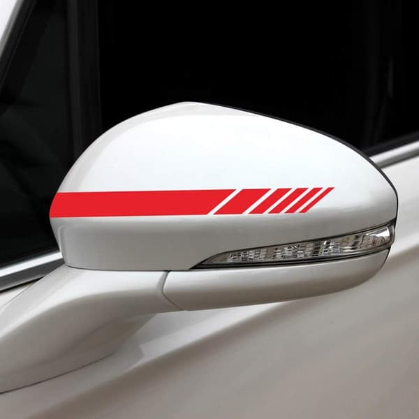 6X Bilsticker, stripe sidesticker vinyl sticker bilsiden g DXGHC