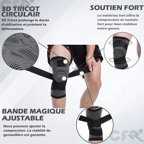 2 stykker sportsknæbeskyttere Udendørs knæbeskyttere Knæbeskyttere til p DXGHC