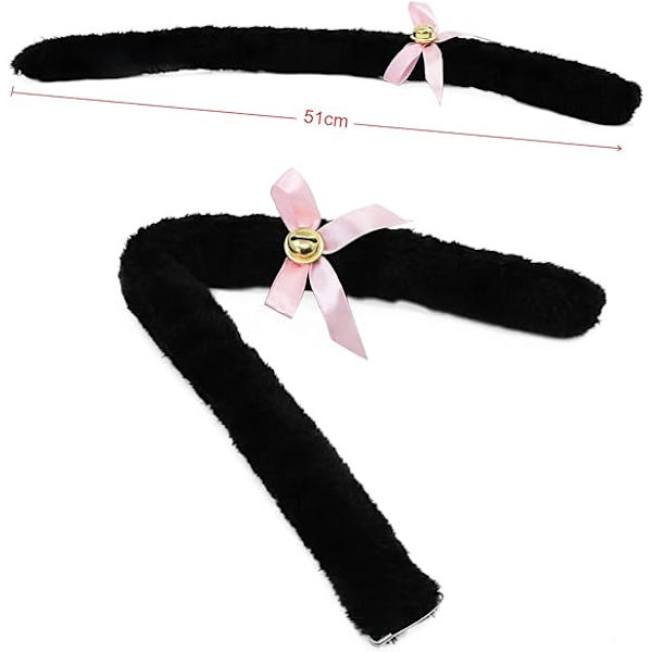 Dewenwils Katt Cosplay Set, Katthuvudband Kattensvansöron DXGHC