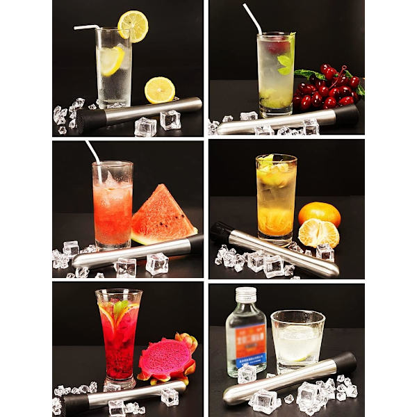 Is Muddler, 25CM Rostfritt Stål Cocktail Muddler, Bar Cocktail Mu