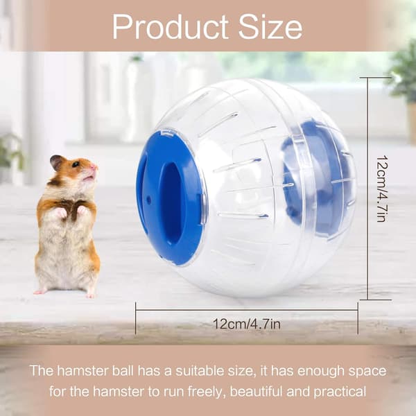 Hamsterboll 2 st, 2 Färger, Gerbil Leksak