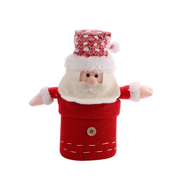 3 julserie Apple-låda kreativ stickning tomte snögubbe C