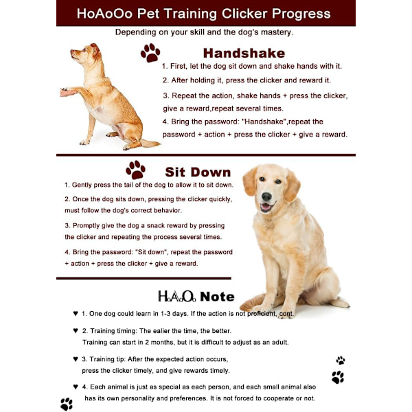 Pet træningsklikker med håndledsrem - Hundetræningsklikkere (sort + blå)