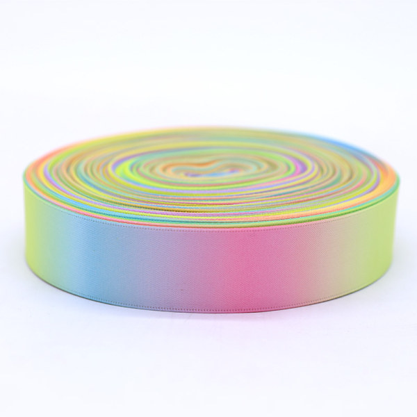 100 jaardia Rainbow Polyester Printing Tape Printing Colorful Gr