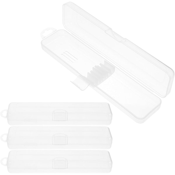 4 pakke glas sugerør Rejseæske Transparent papir halm Opbevaring DXGHC