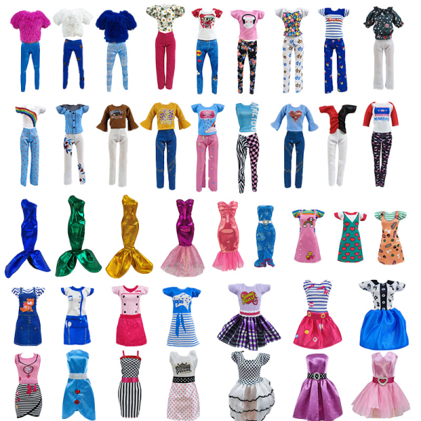 38 stycken 30cm Barbiekläder flickleksaker dockor prinsessdockor clo
