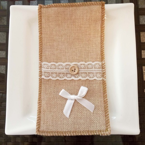 2 stk Julepynt Julelin Laceserviett Oppbevaring B