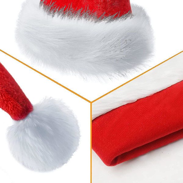 Christmas Hat, Santa Claus Hat Christmas Holiday Hat Vuxen Ve DXGHC