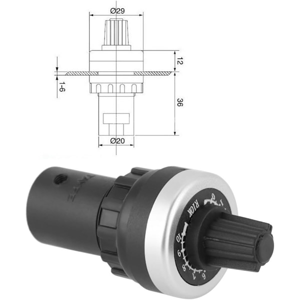 Panelmonterad 10K Potentiometer VSD VFD för Variabelhastighetsdrift I