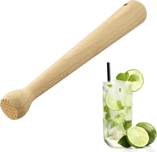 Caipirinha Muddler/Bar/Cocktail Muddler/Isbittknusere, lengde: 25 cm