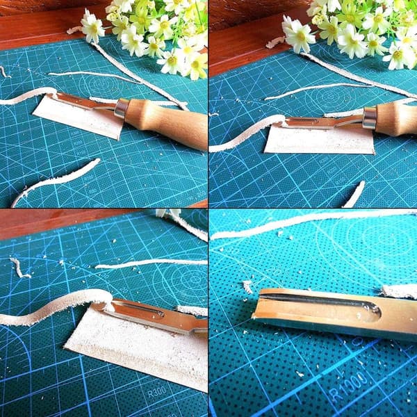 Läderavfasningsverktyg, Läderkant Avfasare, DIY Läderhandverktyg