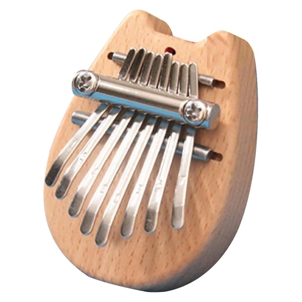 Mini 8 Taster Super Mini Kalimba Tommelklaver, Magic Clear Finger Pi