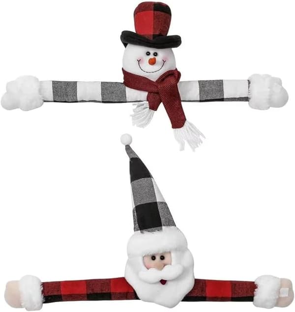 2 stycken julgardinband med tomte 27 * 48cm