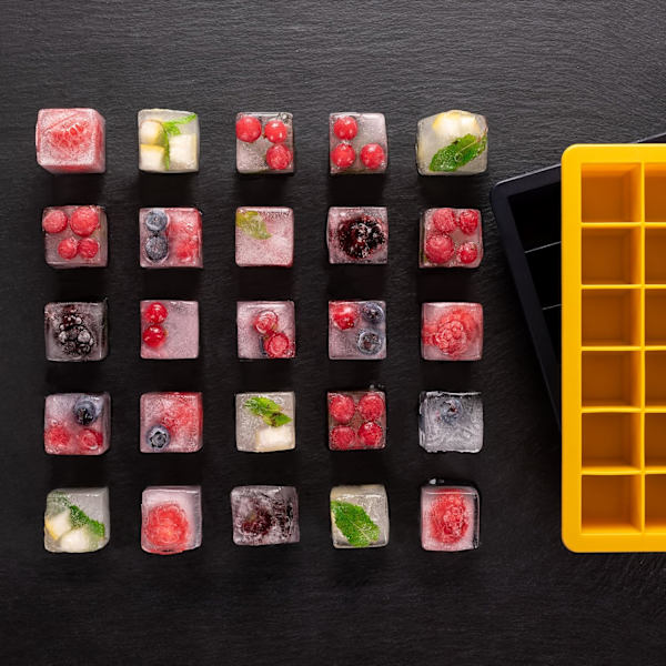 - 1 bakke, 24 isterninger - silikonebakke - Matcha grøn