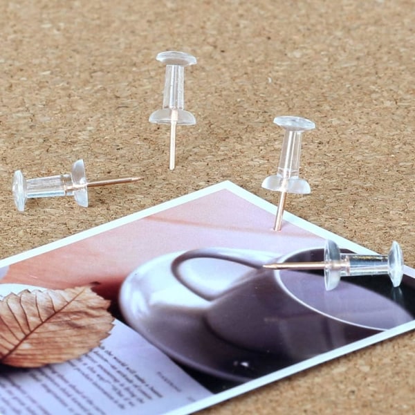 Rosaguld Push Pins, 400 Klar Hoved Push Pins Rosaguld Push Pins