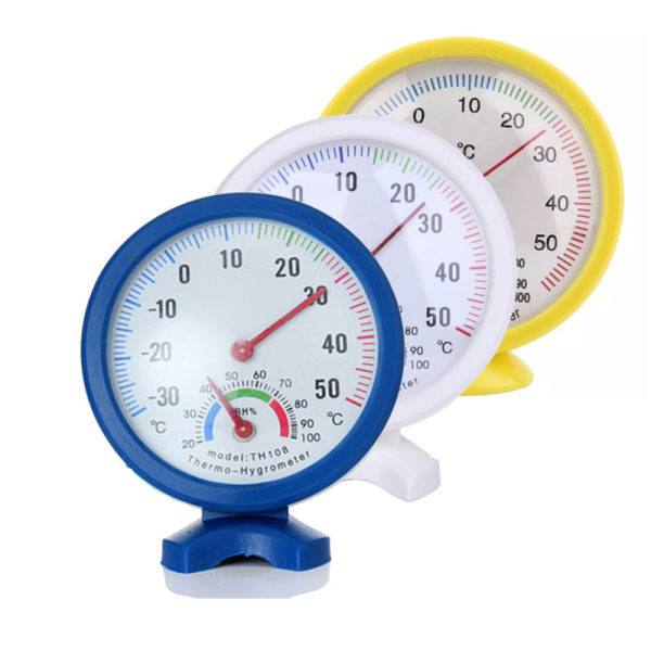 Pekareshygrometer -30 till 50 grader Hemtermometer 3 färger