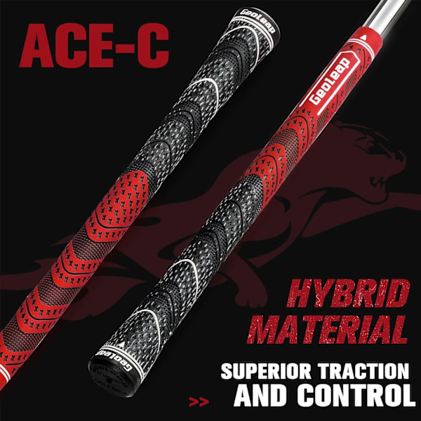 Golfgrepp Set om 13 - Cord Rubber Compound Material, Hybrid Golf Club Grepp, All Weather Performance.
