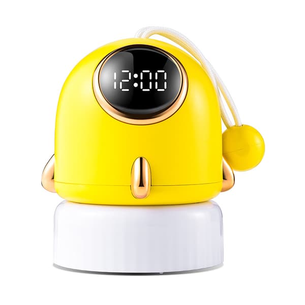 Beige nattlampe for amming med LED-håndløftlampe