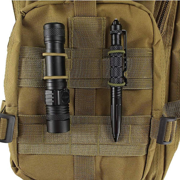 10-pak Taktisk Utstyrsklips Molle-båndholder Elastisk Bundet Ribbe
