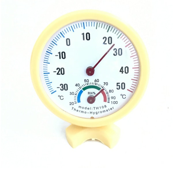 Pointer Hygrometer -30 til 50 grader Hjemmetermometer 3 farver (3