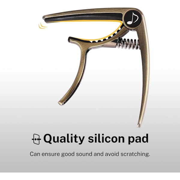 Capo for akustisk og elektrisk gitar, ukulele, banjo, mandolin w