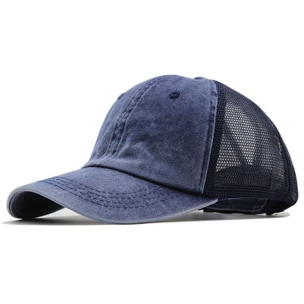 Vasket Baseball Caps Hestehale Caps Buede Caps Mesh Cap