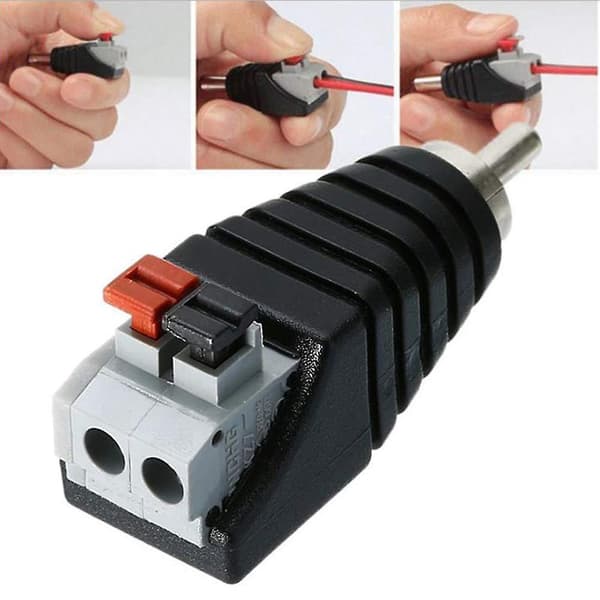 6 stycken RCA till högtalaradapterkabel Subwoofer Högtalare