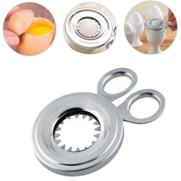 Egg Cutter - Rustfritt Stål Kokt Egg Cutter Multifunksjon Egg