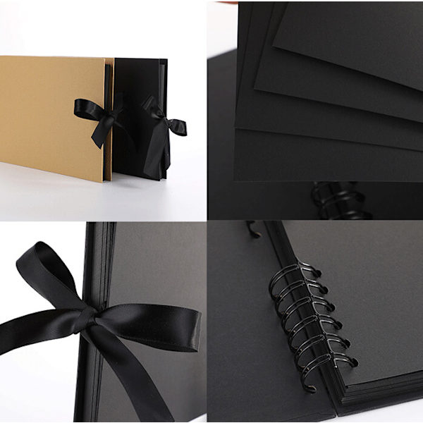 DIY-albumi Luova Jousi Solmu Kokoelma Albumikirja Kraft Paperi