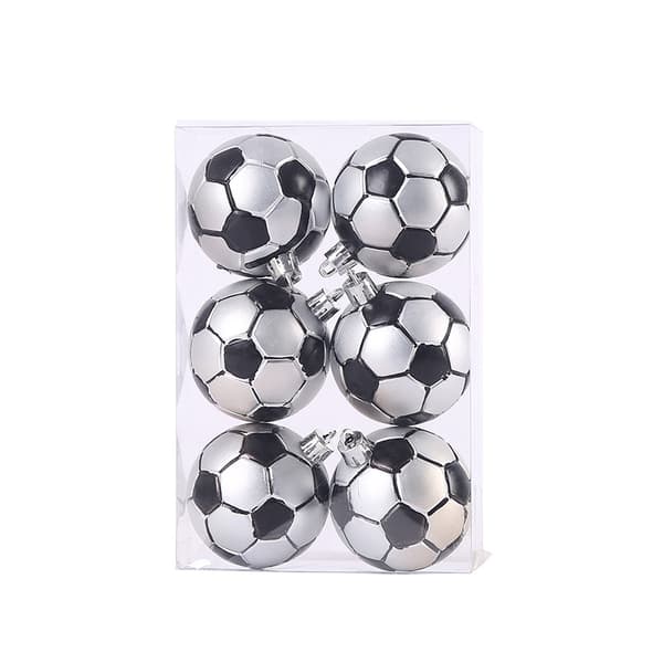 6cm Julefotball Julepyntkule Juletre o