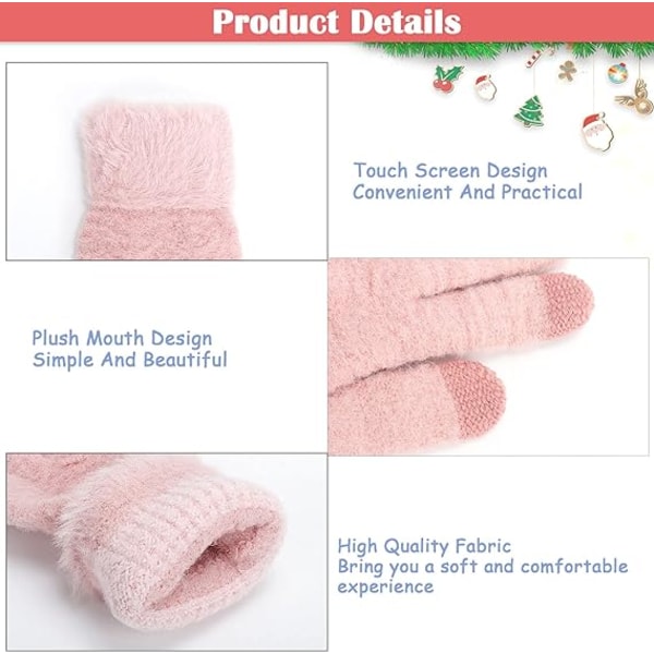 Women's Gloves Touch Screen Mittens - Winter Gloves Touchscreen F