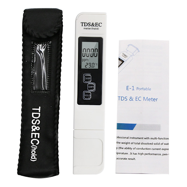 TDS Meter, 2 i 1 TDS pH Vandkvalitetstester, 0-14 pH Måling