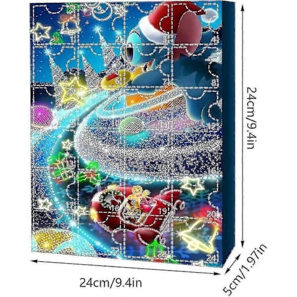Lilo & Stitch Julekalender med 24 figurer - Legetøj og pynt til nedtælling - sz3-{FY} A,D