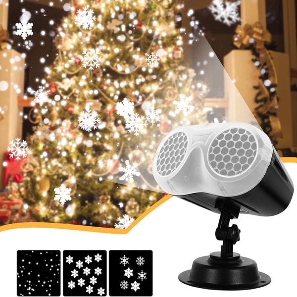 Christmas Snowflake Projector Lights Outdoor Indoor Double Adj