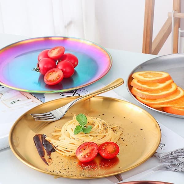 Stainless Steel Tableware Dinner Plate Food Container Tray Sy DXGHC