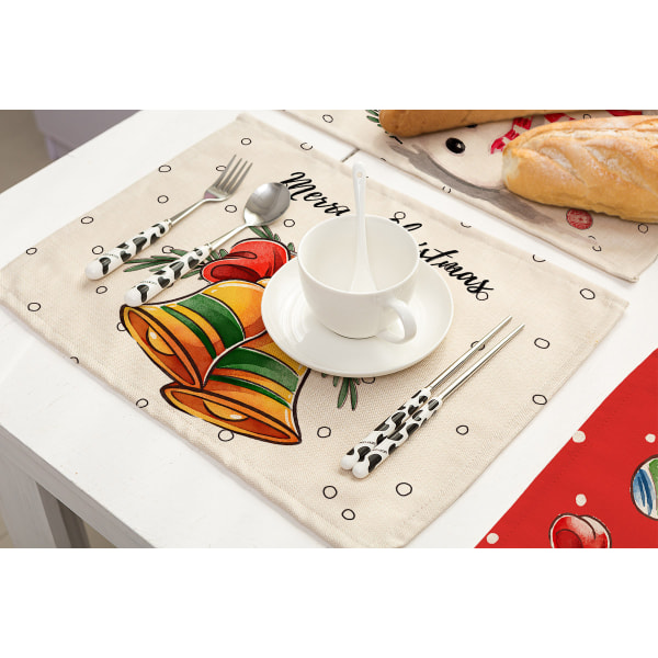 Jultomte Snögubbe Julbordsplaceringsunderlägg för Matbord - 12.5 ×