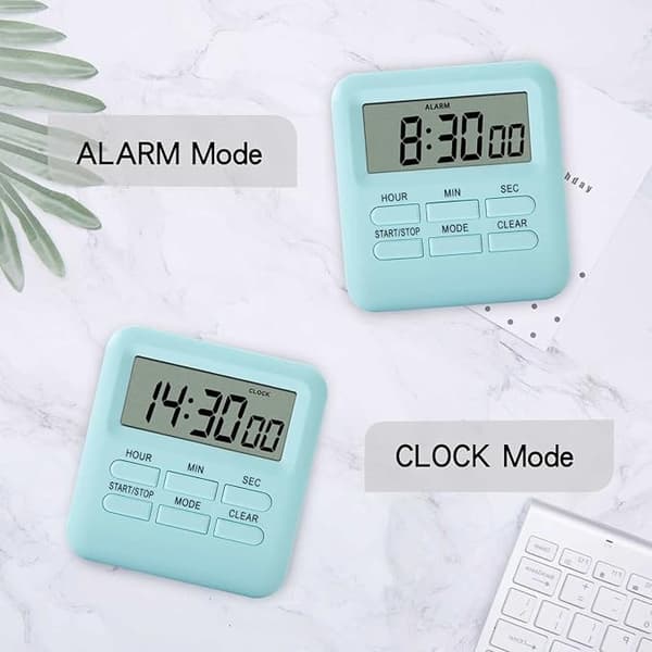Digital Köktimer med Klocka/Väckarklocka Funktion, Magnet DXGHC