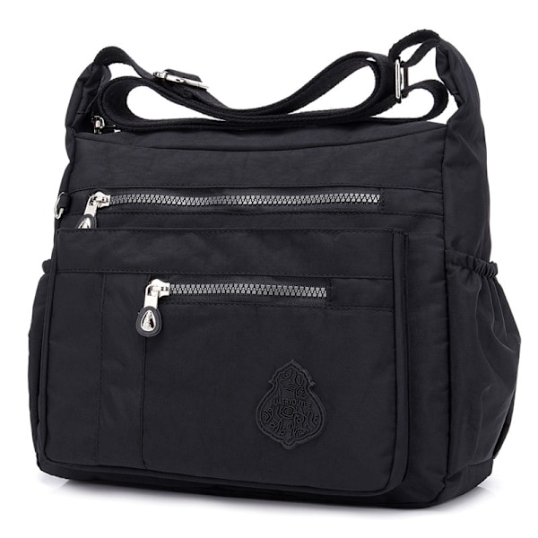 Crossbody-väska för kvinnor, nylon, vattentät axelväska, lätt handväska