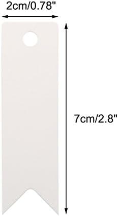 Kraftpapirlapper Gavelapper 7x2cm, 100 stk og Jutegarn, for
