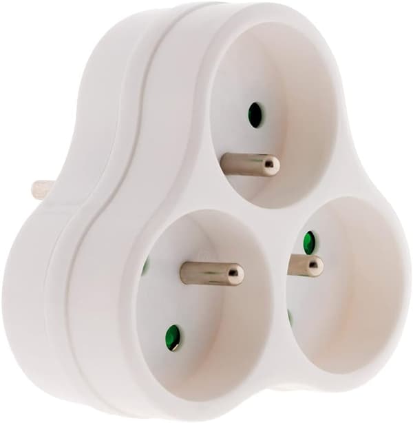 3x 16A trekant - Hvit DXGHC