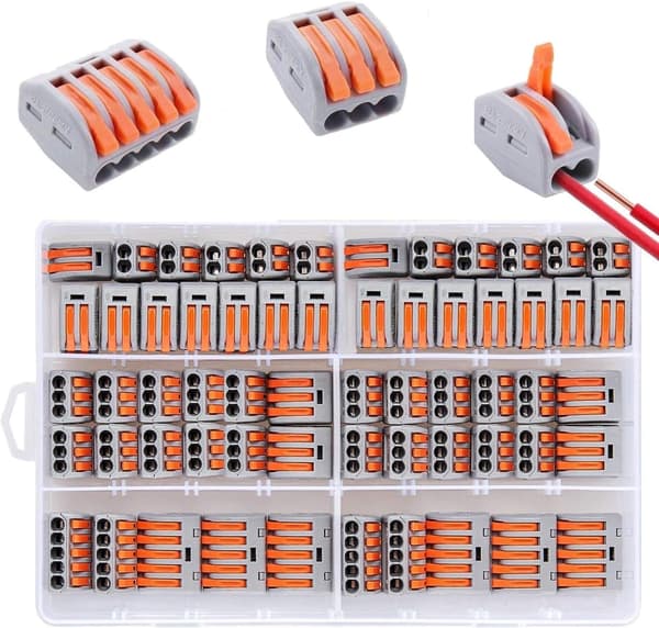 60 st Automatiska Snabbkopplingsterminaler, Elektriska Trådkopplingar