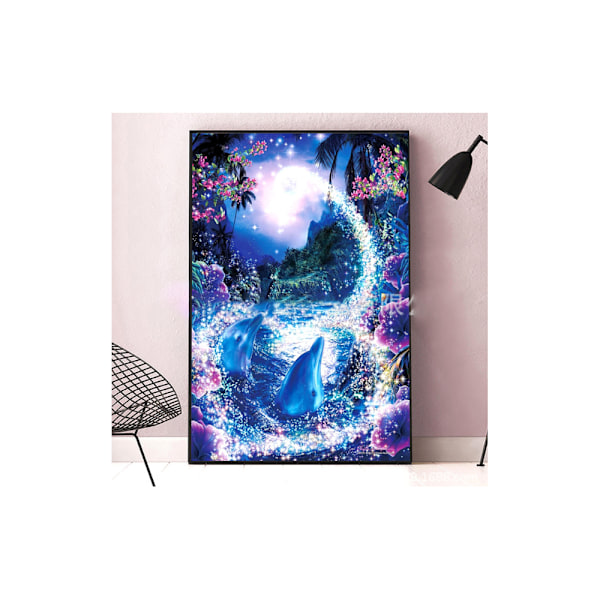 5D Diamantmaleri Figur Elf Landskab Fuld Diamant Krydssting