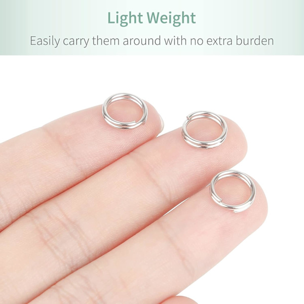 500 kpl 10 mm Mini Split Jump Ring - Kaksoislenkit, Pieni Metalli