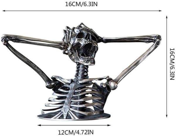Bryt Reglerna Galenskap Skelett Byst Skulptur, Bryter Alla