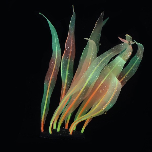 Glödande effekt Kelp Dekorativ sjögräs konstgjord silikon Orname